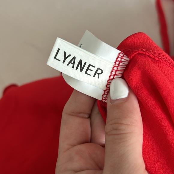 Red Ruffle Dress Size Small - Picture 5 of 6